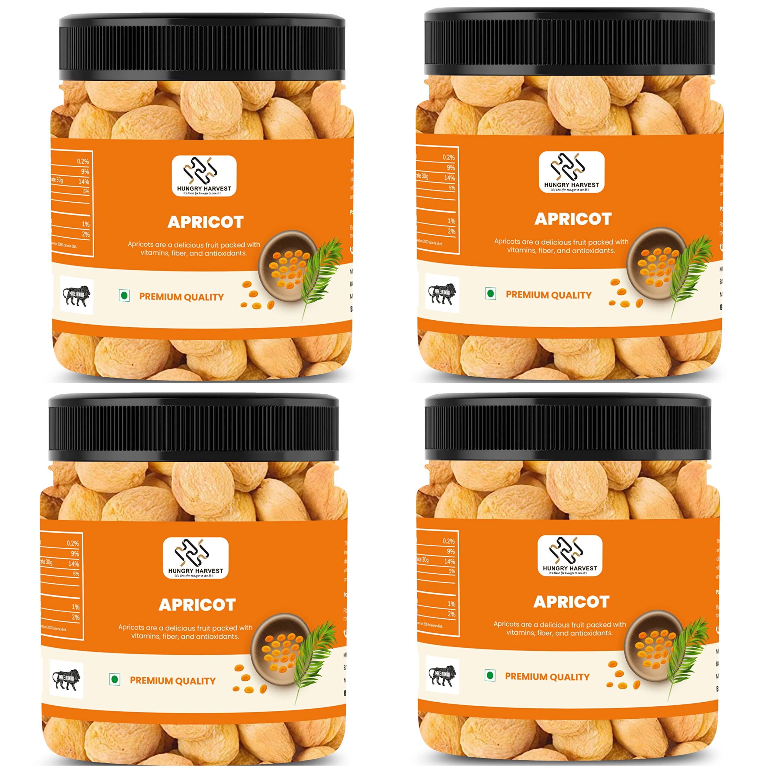 Hungry Harvest Dried Apricot Dry Fruits, Dried Apricot Soft and Big Size Khumani [Jar Pack] Apricots with Jar |apricots Khumani Khubani (1 Kg (Pack of 4 of 250 Grams)) (B09V5SBGRN) Amazon Price History, Amazon Price Tracker