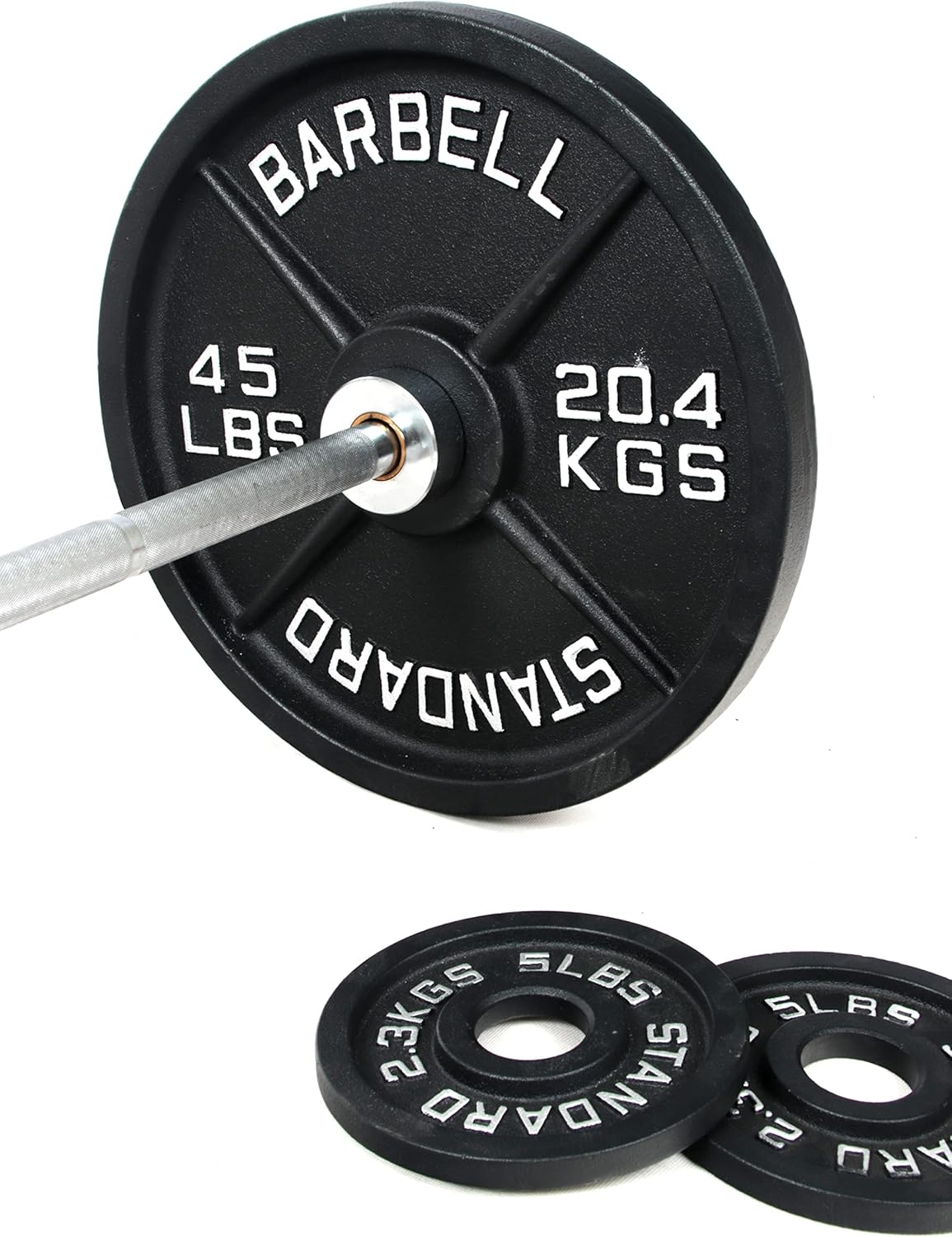 Buy BalanceFrom Cast Iron Olympic Weight Including 7FT Olympic Barbell