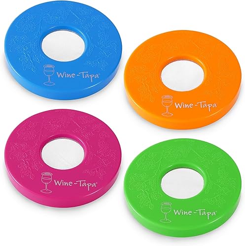 Cubiertas para vasos de vino, mantienen a los insectos lejos de copas de vino al aire libre, úsalo como cubierta para tazas de café, latas de