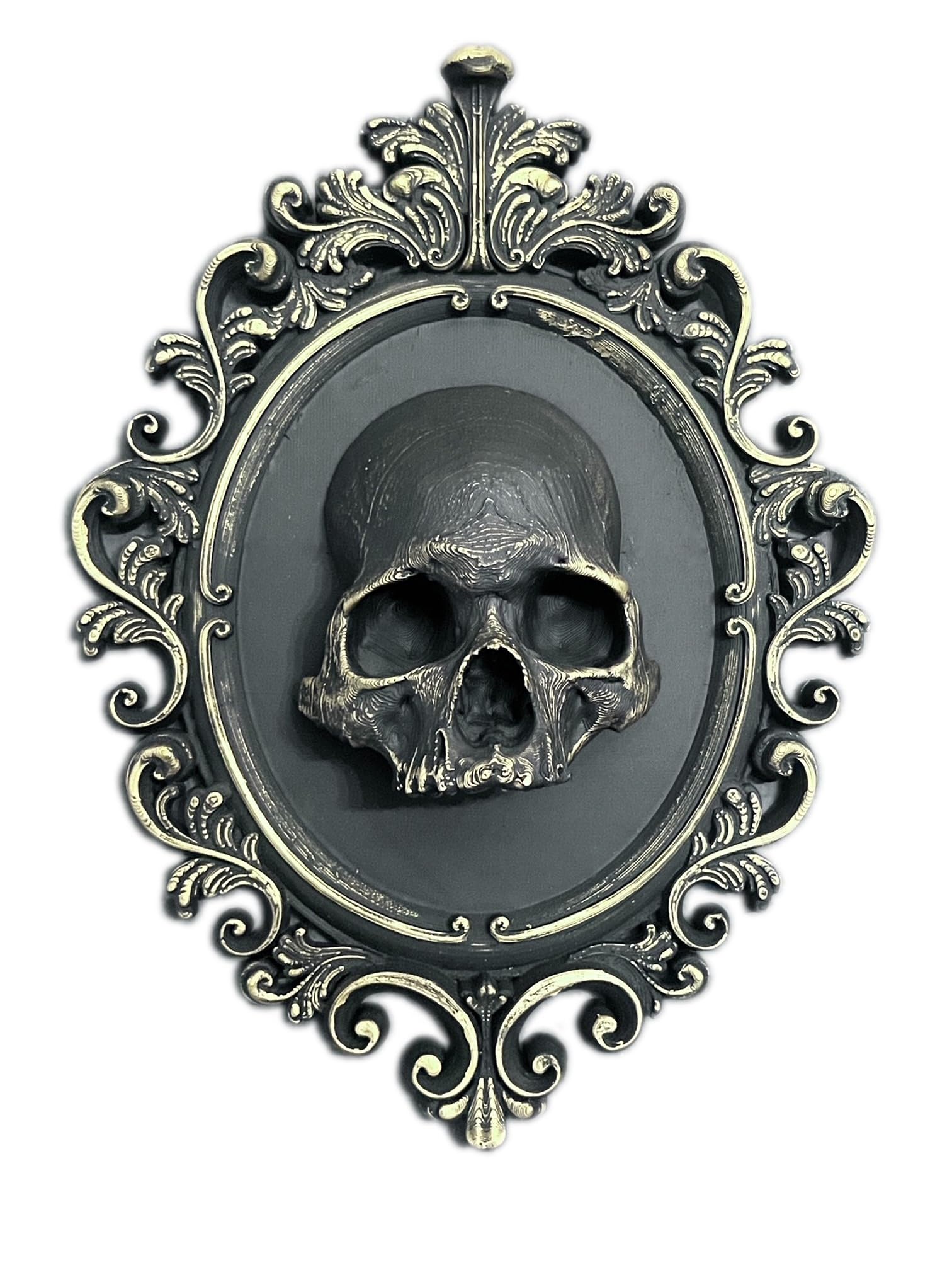 Amazon.com: Ornate Oval Victorian Baroque Black, Gold and Bone