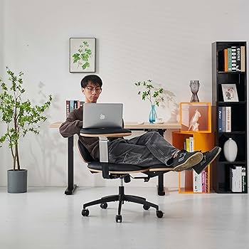 Amazon.com: Black Pu Adjustable Armrest Meditation Chair Home