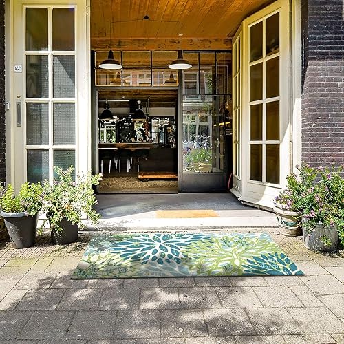 Vista 145 de DECOMALL Tapete pequeño de 2 x 3 pies para puerta, para porche, patio, balcón, terraza, patio, multicolor, 24 x 36 pulgadas Multi 06