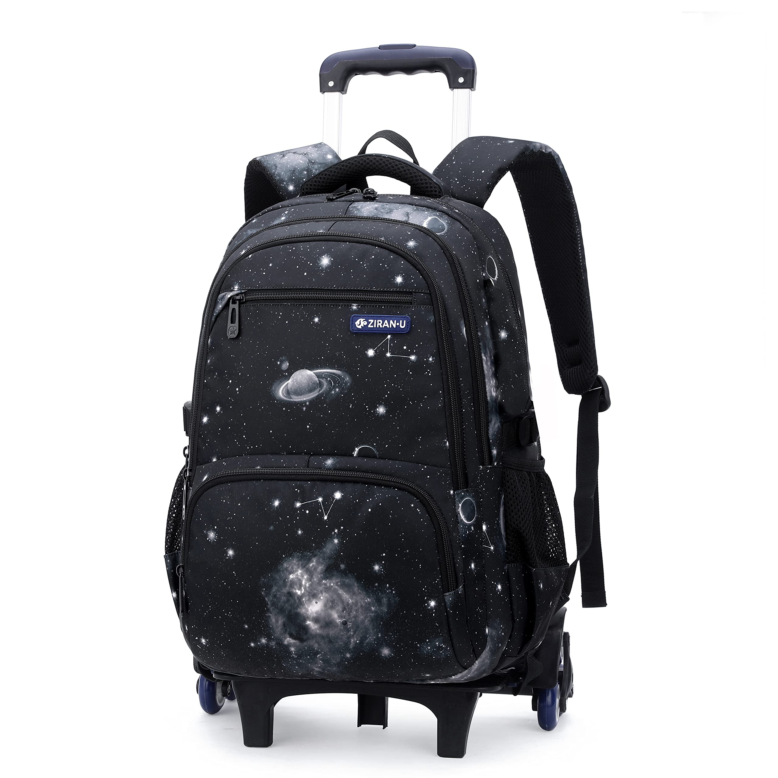 Buy Boys Rolling Backpack Primary Junior High Wheeled Bag Kids Trolley