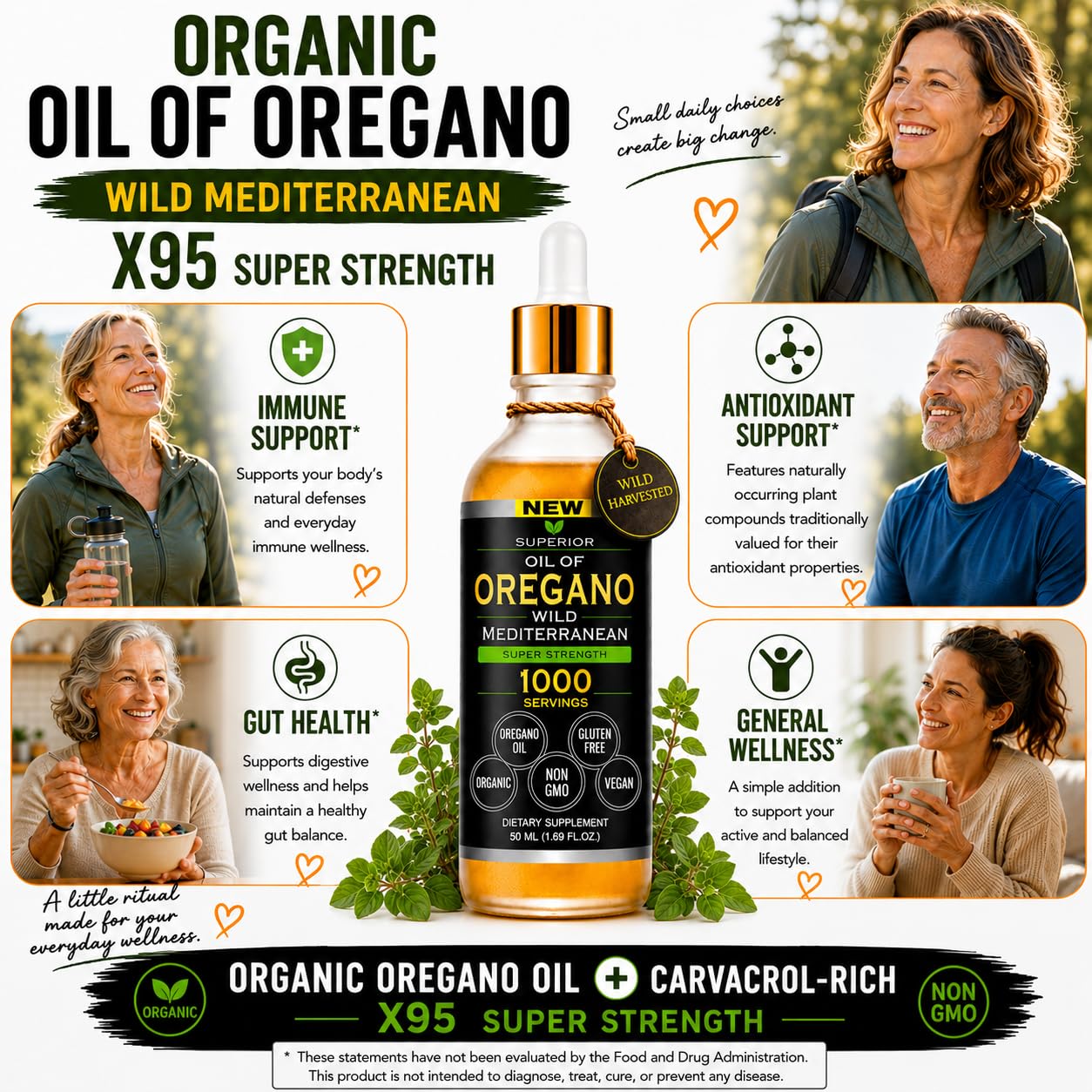 Oregano Oil Drops - 1,000 Servings | Organic Wild Mediterranean Oregano Oil — Amazon image 7