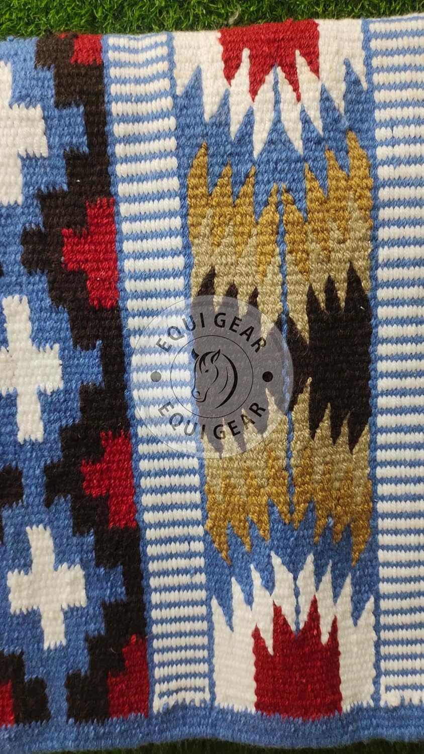 Horse Western Ranch Saddle Blanket/New Zealand Wool Western Saddle Blanket Top Wool Pad Sensor Flex (Customization Available) N361