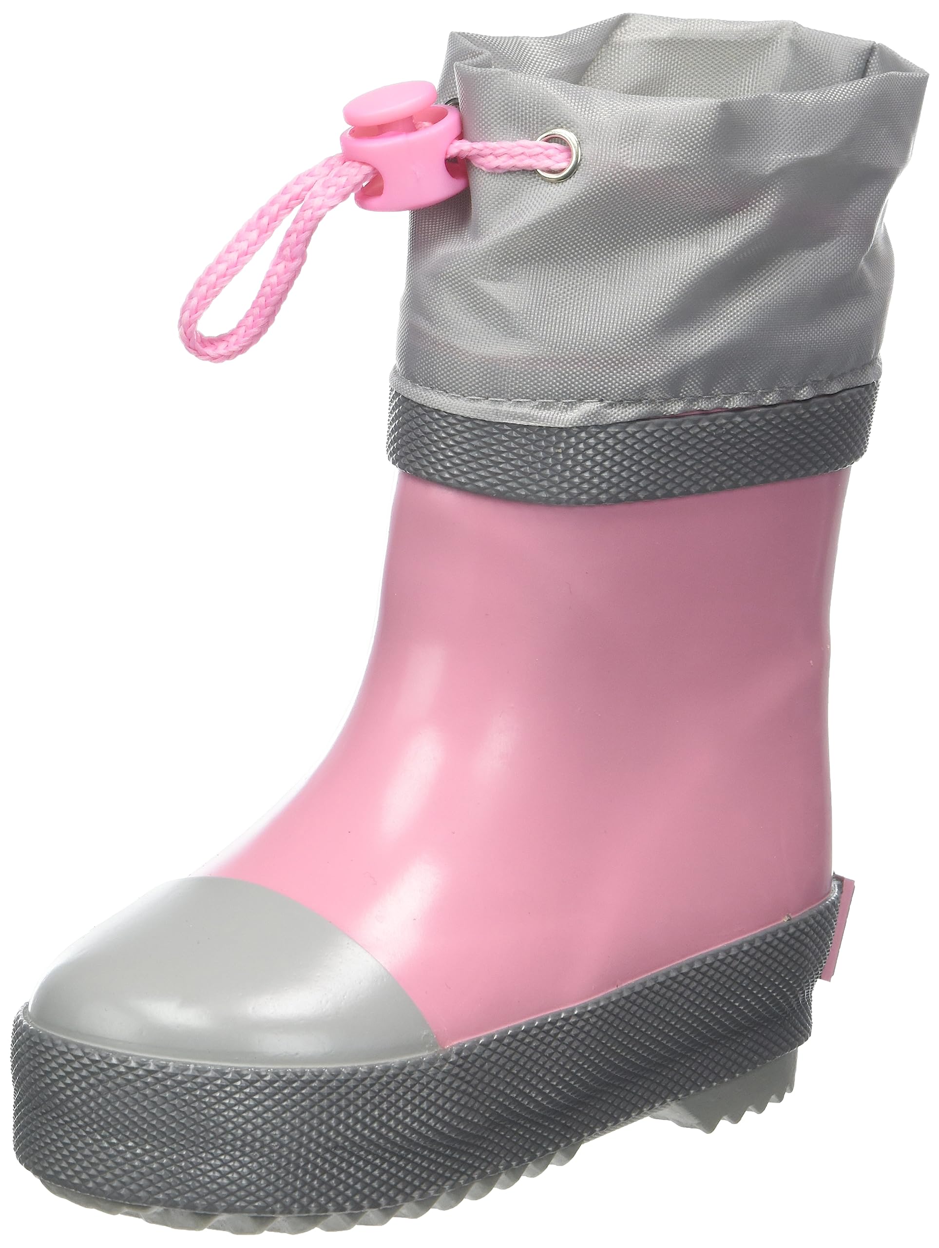 Playshoes Unisex Children's Wellington Boots, Half Shaft Lined Rain Boots, pink, 9.5 UK Child