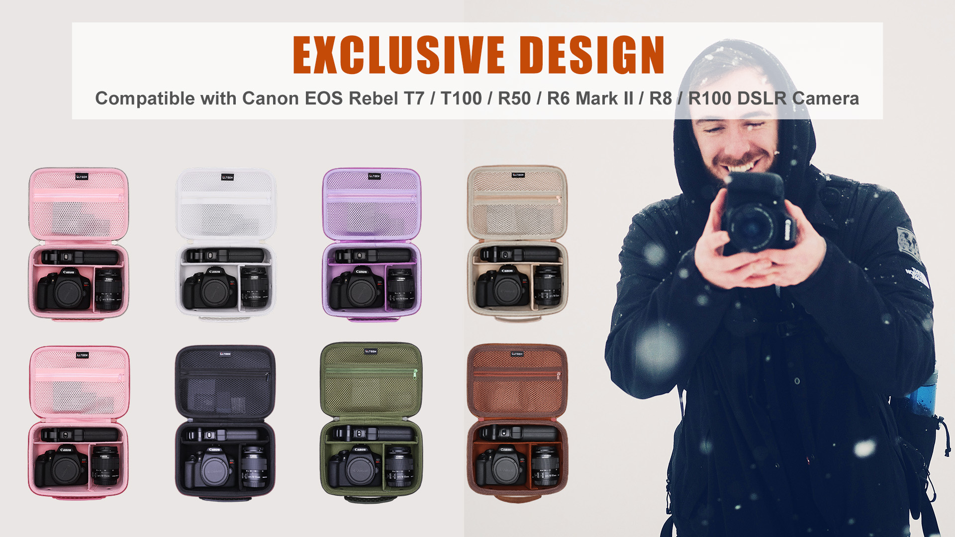 Amazon.com : Camera Case Compatible with Canon EOS Rebel T7/R50/R6