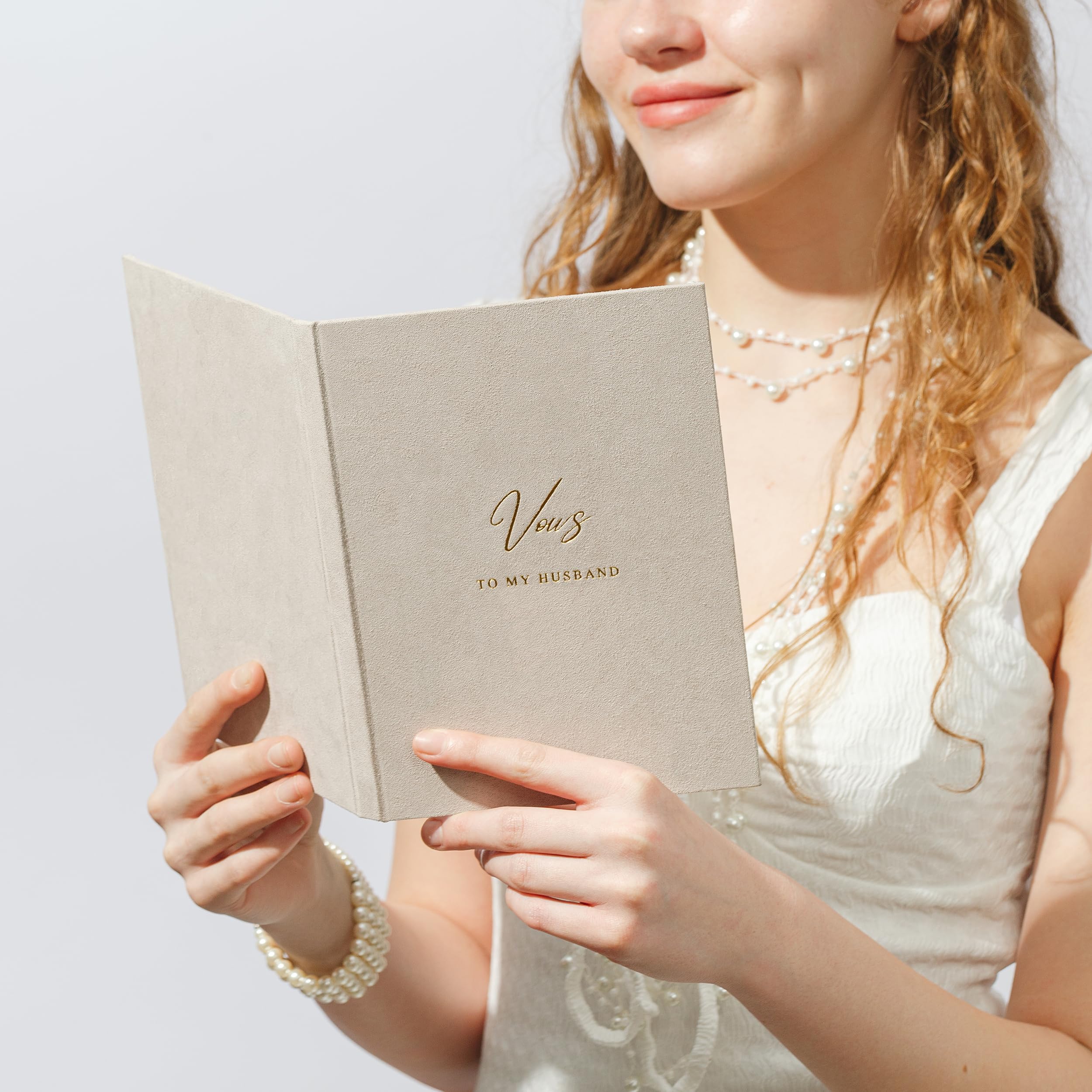 L.I.L.O.U Set di 2 libri per le promesse nuziali, copertina rigida