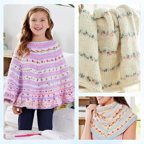 Miniatura 3 de Premier Yarns Bloom Chunky Gerbera 1114-21 (6 madejas) Same Dyelot Chunky Bulky #5 - Hilo de tejer suave, 100% acrílico, paquete con 1 bolsa de