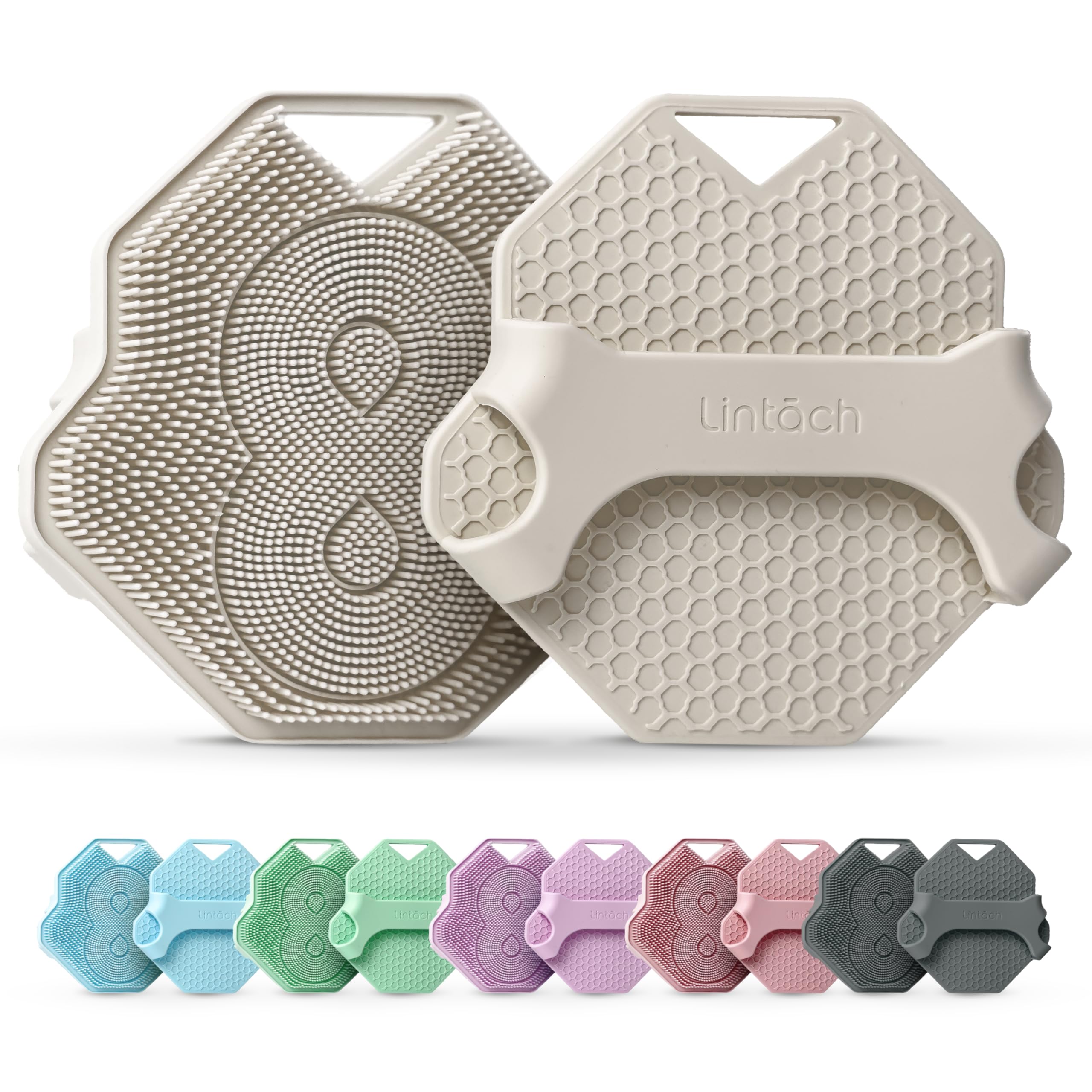 Silicone Shower Scrubber for Body – Exfoliating Loofah Alternative, Zinc & Silver-Infused, Hygienic & Gentle for Sensitive Skin, Durable &