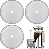 3 Pack 2.75in Cafetiere Mesh Coffee Press Filter Mesh Replacement Stainless Steel Cafetiere Filter French Press Replacement Filter Screen Coffee Filters for 12 OZ 350 ml