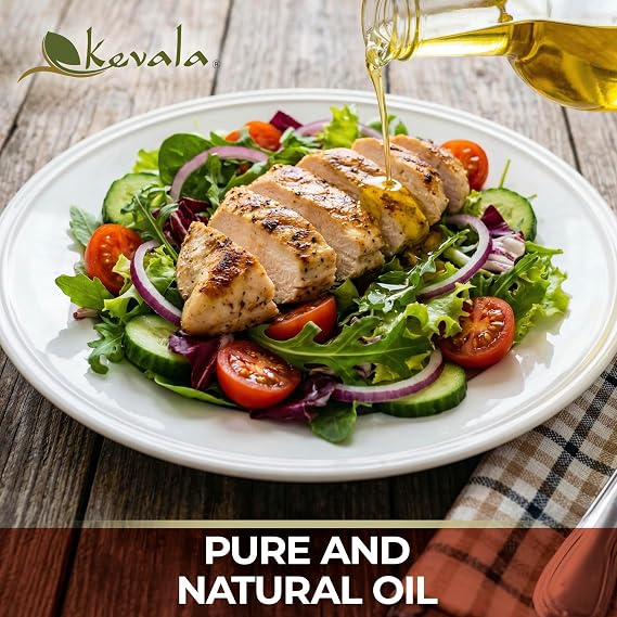 Kevala Canola Oil - 1/2 gal, 64 fl oz, Premium Natural Cooking Oil, Pure