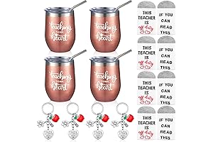 Teacher Appreciation Gifts, Set of 12 Rose Gold (Including 4 Teacher Tumbler...