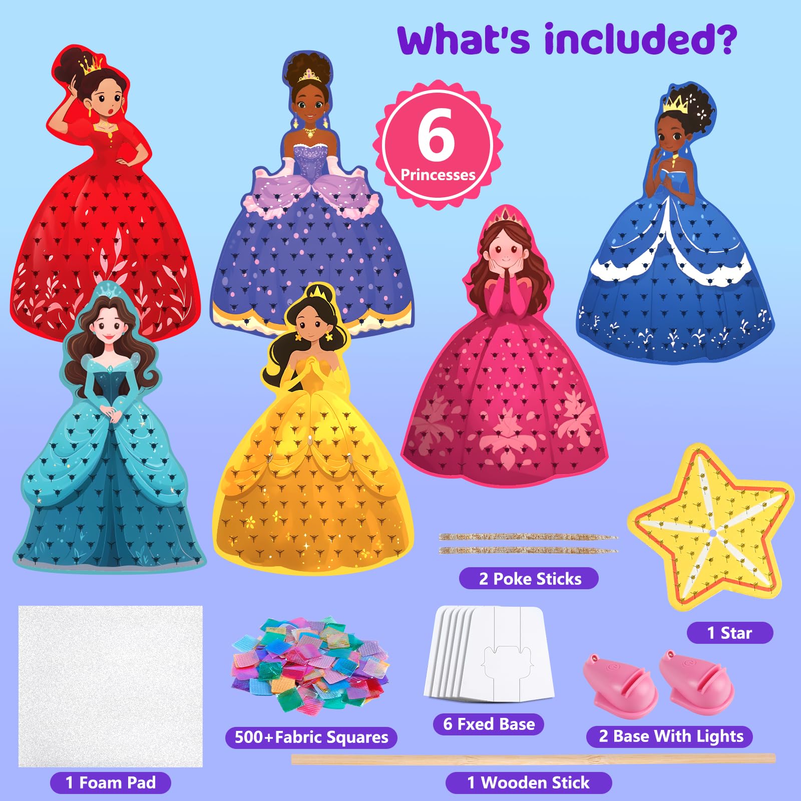 JOTOL Children's DIY Kit, 3100 x Children's Craft Activities with Pipe Cleaner, Pompom, Stick, Letter Beads, Scrapbooking, DIY Crafts
