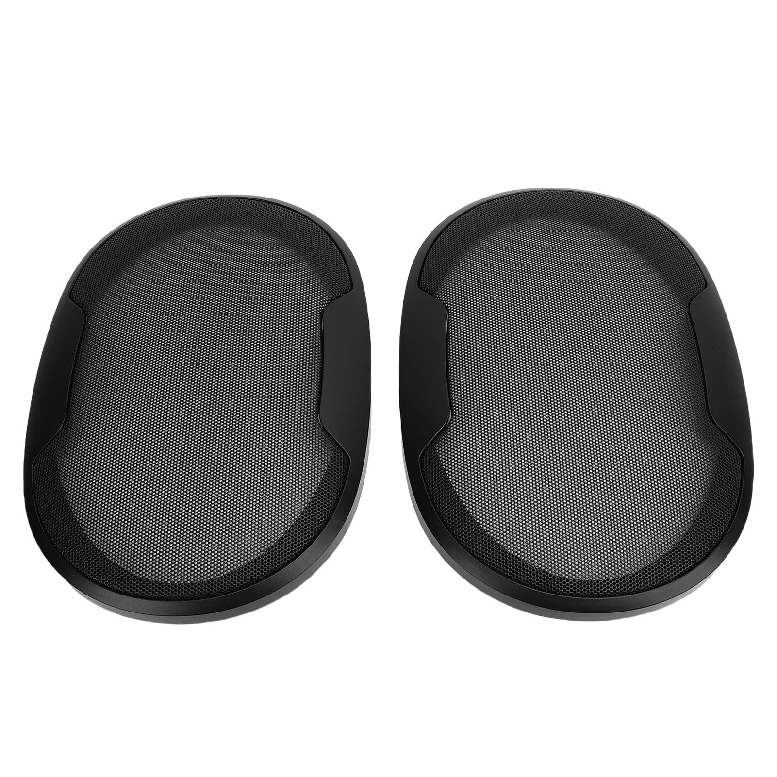 Copertura per altoparlante della portiera dell'auto, 2 pezzi, 25,3 x 17,5 cm, in acciaio laminato a freddo, in ABS, forma ovale, griglia protettiva, adatta per Home Theater fai da te