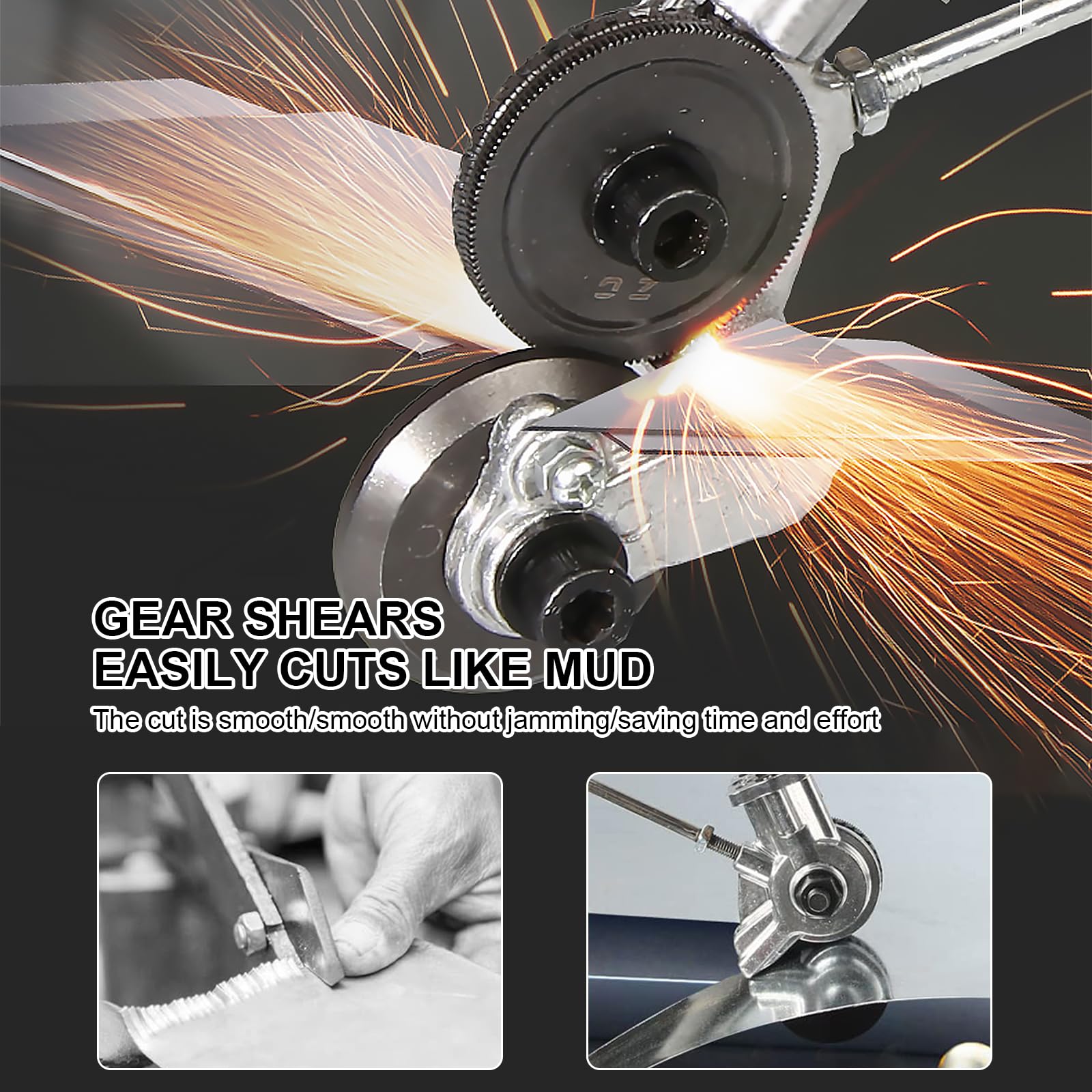 Grignoteuse de Tôle, Coupeur de plaque de perceuse électrique, Grignoteuse Électrique, Grignoteuse de Tôle Électrique, Cisaille à Tôle Électrique en Métal pour Couper de Acier, Cuivre, Aluminium