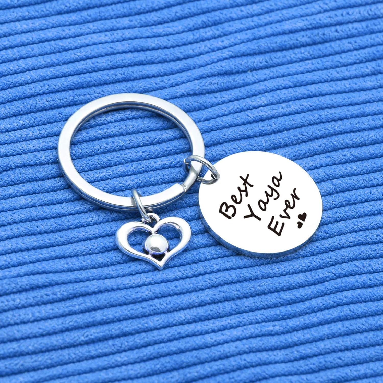 V.nisy Mothers Day Gift yaya Keychain Grammy Keychain Mimi Jewelry Mom Gift gigi Jewelry Grandmother Jewelry MIL Gift Mother Gift Best Yaya Ever Gift Best Grandma Ever Keychain - Image 2