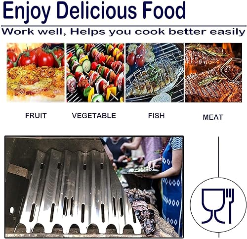 Miniatura 7 de Placa de calor para parrilla de gas, placas de repuesto de acero inoxidable para parrilla Vermont VM450, quemadores de parrilla de barbacoa, placas