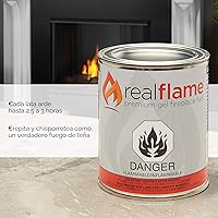 Vista 2 de Latas de combustible en gel Real Flame - Paquete de 24 - Alcohol isopropílico gelificado para chimeneas de interior o exterior