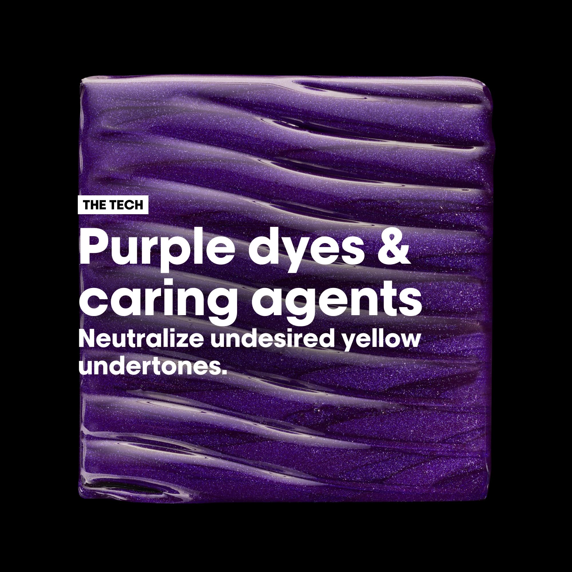 L'Oréal Professionnel Paris Vitamino Color Spectrum Purple Shampoo - Neutralizes Yellow Tones, Enhances Shine & Vibrancy, Maintains Day 1 Hair Color, Hydrates & Strengthens Blonde Hair