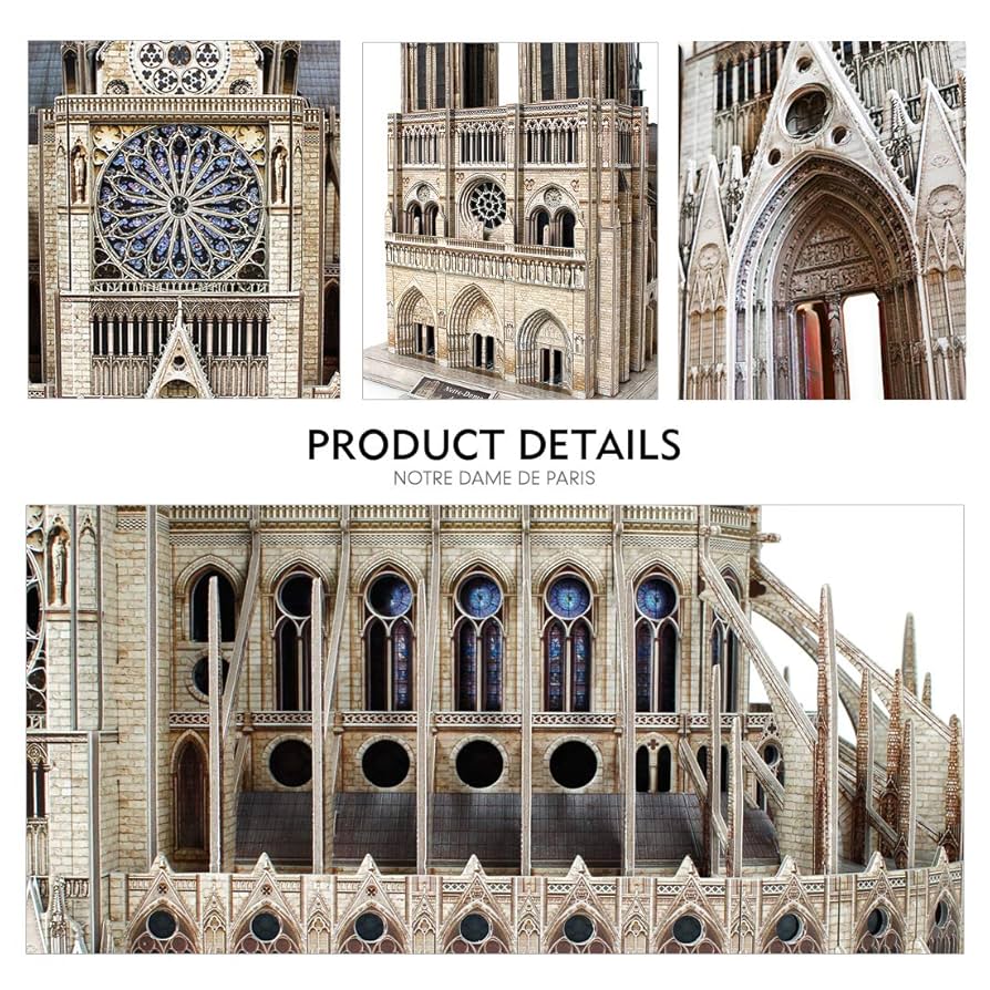 Amazon.com: CubicFun 3D Puzzles for Adults - Large Notre