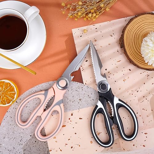 Miniatura 6 de 2 tijeras de cocina tijeras de cocina resistentes tijeras de cocina multiusos de acero inoxidable con tapa tijeras de cocina aptas para lavavajillas