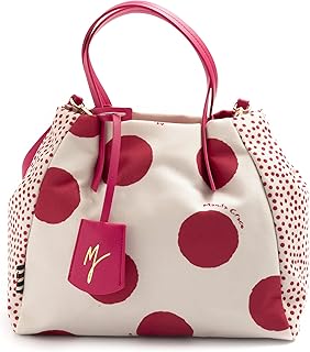 Borsa Manila Grace Jasmine bianca e fucsia a pois - B275TS MA082 - Taglia