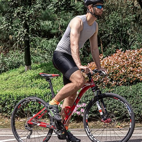 Miniatura 4 de Przewalski Camiseta interior de ciclismo sin mangas para hombre, de secado rápido, chaleco de capa base de bicicleta, transpirable, camisetas de