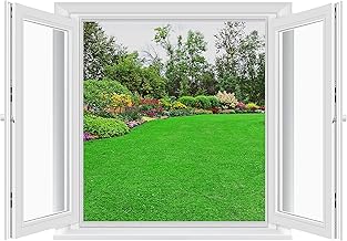 MYCARBON Insect Screen Window 150 x 180 cm, Pack of 2, Adhesive Insect Net without Drilling - Cut to Size Fine Mesh Voile Window Mosquito Net - Black