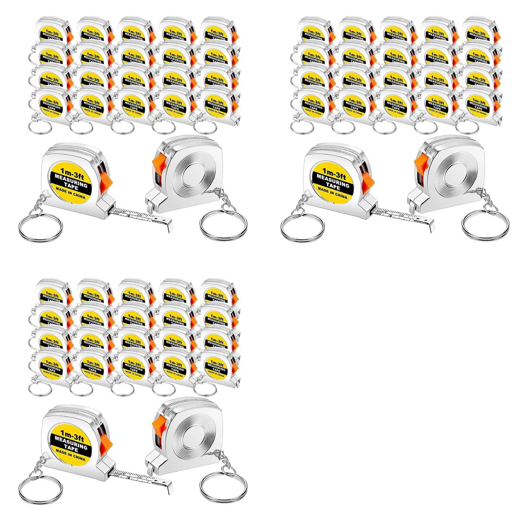 150 Pezzi Metro A Nastro, Metro A Nastro Tascabile Funzionale, Piccolo Metro A Nastro Retrattile, 3Ft