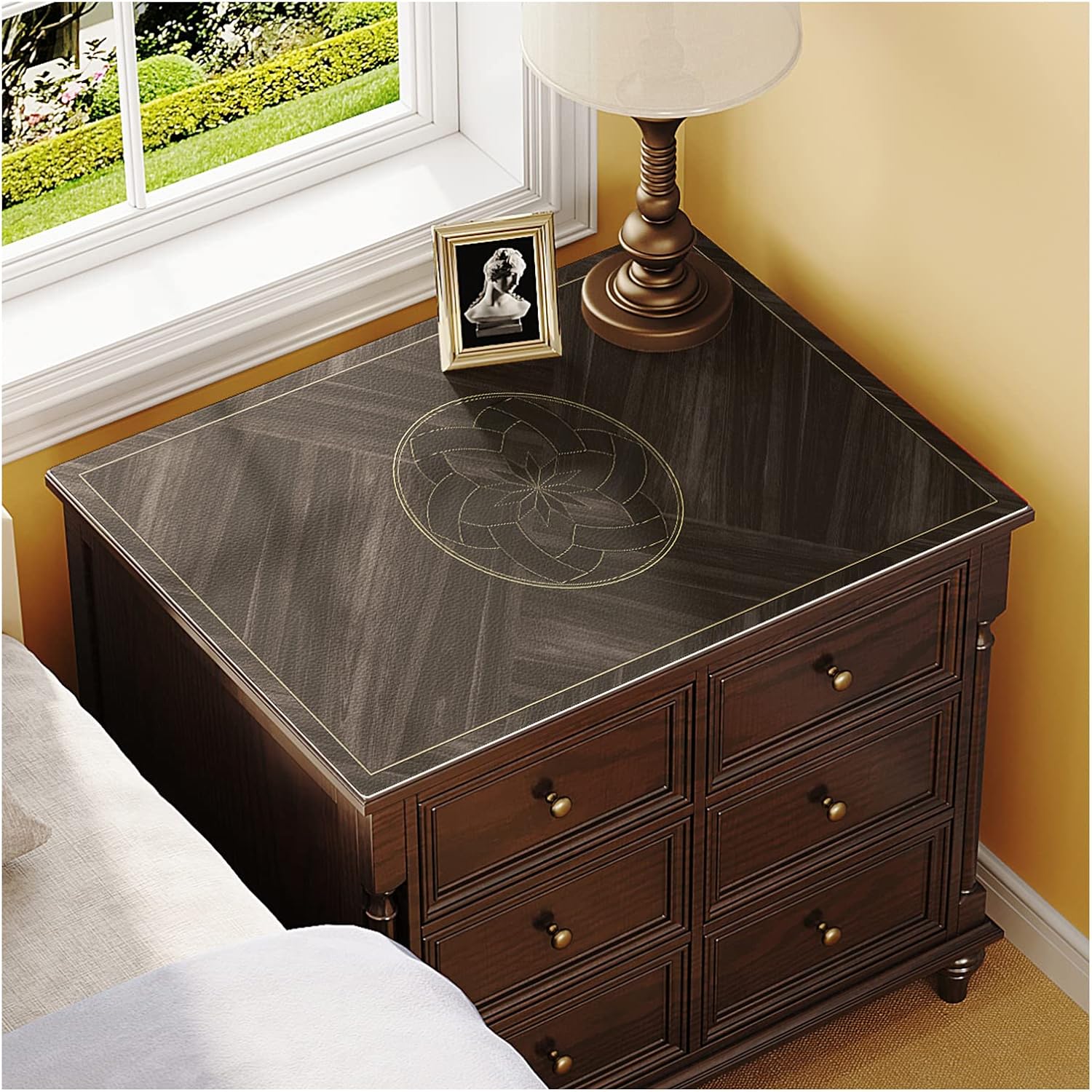 XIXI DECORE Nightstand Cover, end Table Cover, Bedside