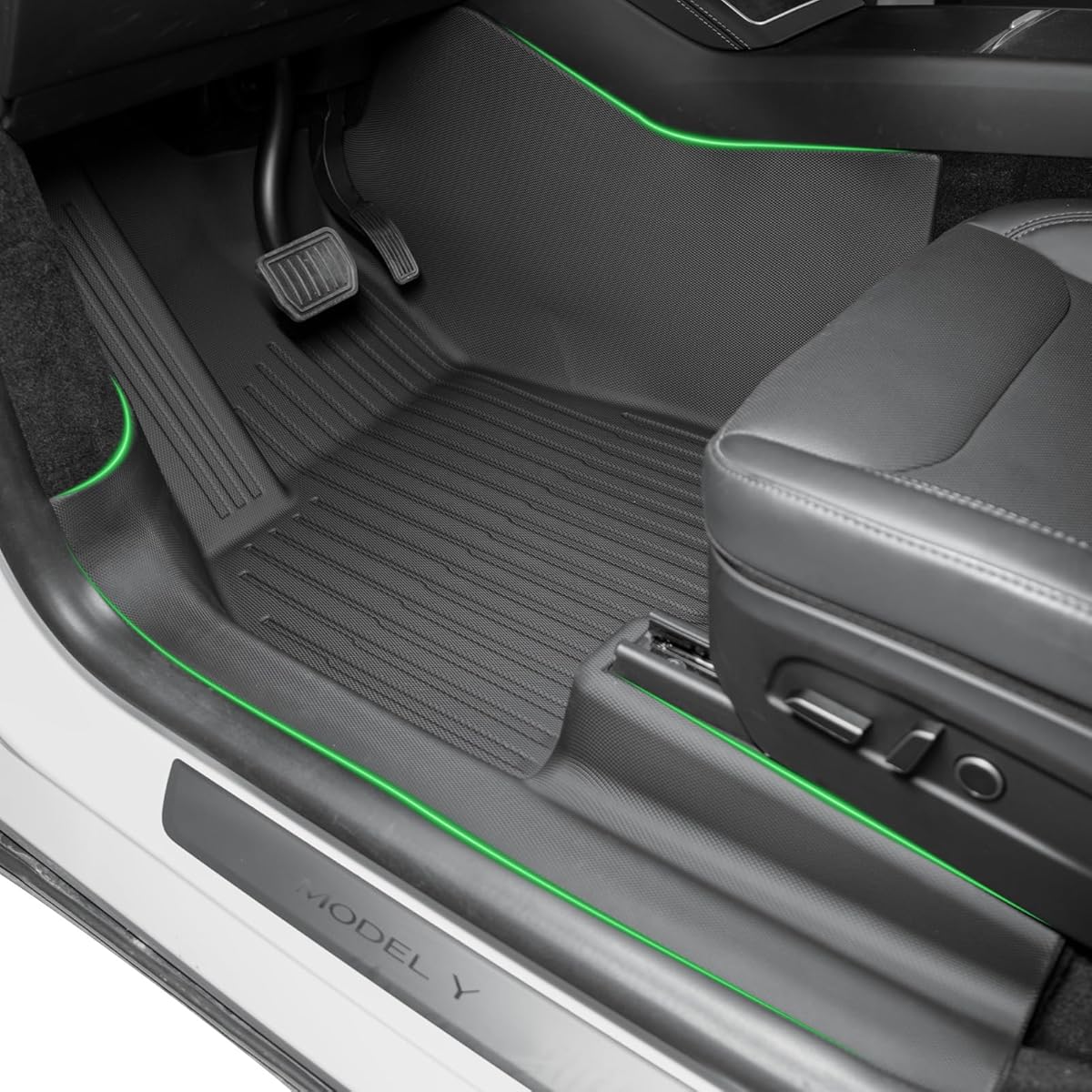 SUPER LINER Floor Mats Compatible with 2025-2026 Tesla Model Y Juniper - TPE Floor Liner& Accessories, Trunk Mats & Seat Back Cover Protector, CabinProtect™ Pro Kit Full-Cabin Protection System