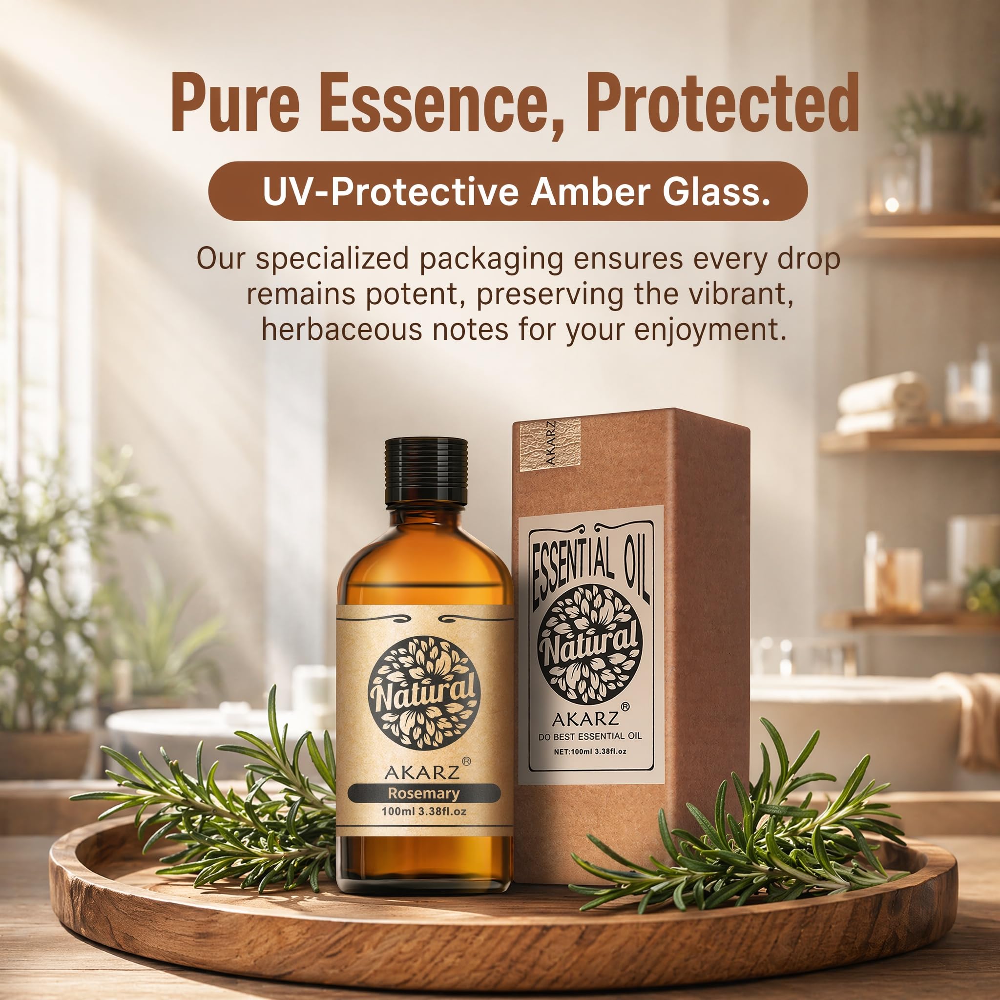 AKARZ 100ml Olejek esencjny z Różanego Zboju - Naturalny olejek aromatyczny do dyfuzorów, lamp aromatycznych i aromatów pomieszczeń