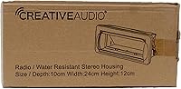 Vista 6 de Creative Audio CAMC1B Marine Single DIN Radio Kit de montaje con cubierta retráctil (negro)