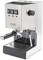 Gaggia Classic Evo Pro Espresso Machine - 9 Bar Extraction, Commercial Steam Wand, Made in Italy Brushed Stainless Steel