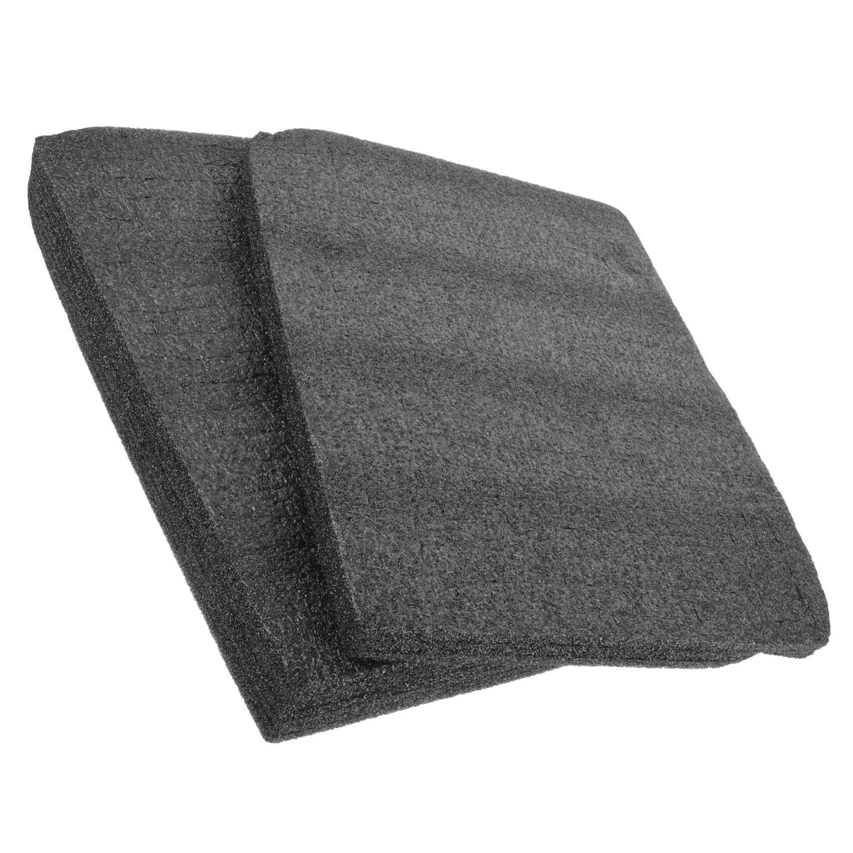 VILLFUL 2pcs Pre-cut Foam Insert Protective Foam Padding for Case Upholstery Foam Cushion Case Foam Grid Line Foam Toolbox Foam Inserts Foam Blocks for Crafts Square Foam Black