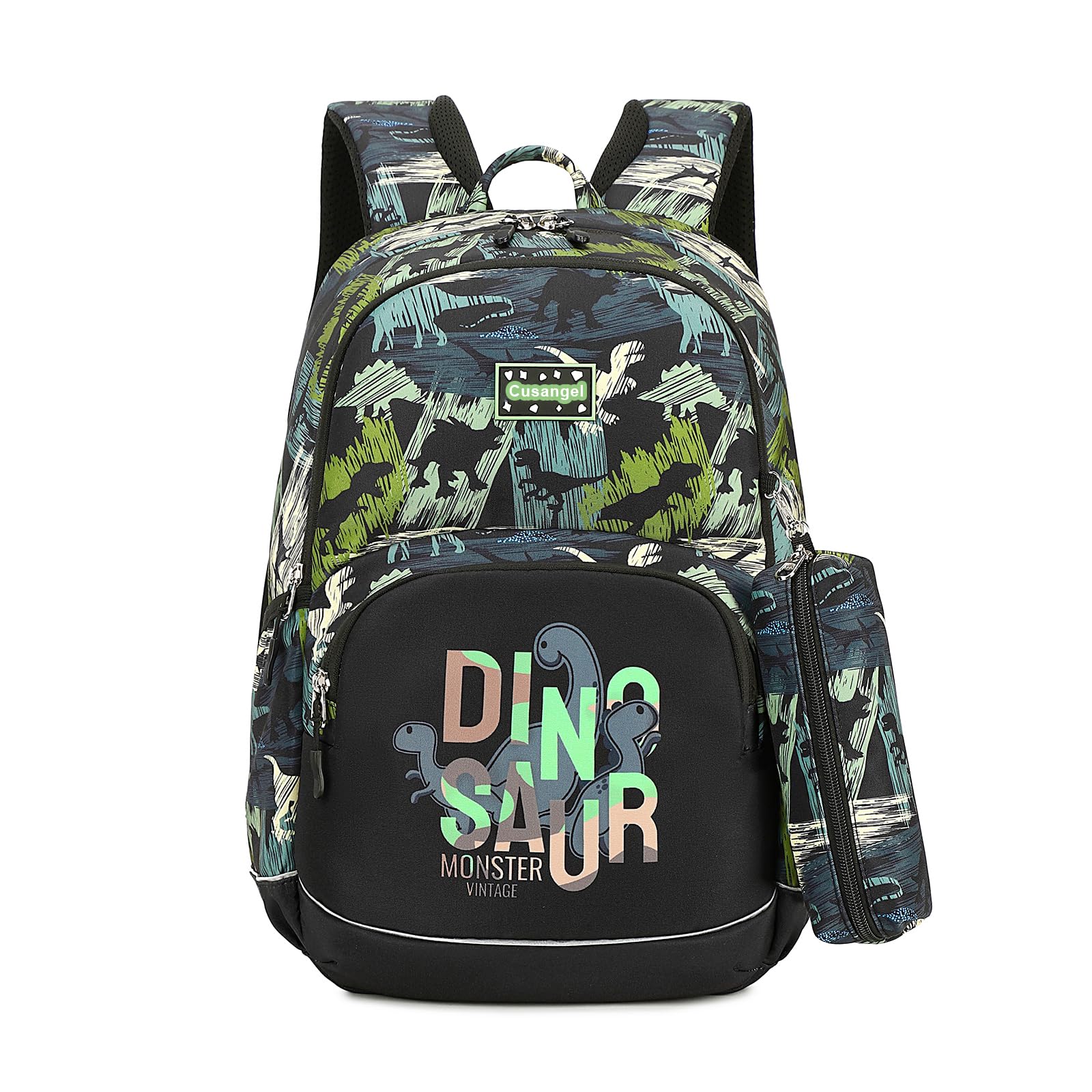 Cusangel Dinosaurs Backpack for Girls Boys,5-10 Ages in Elementary and Toddler School,Backpack for Daycare kids,18L