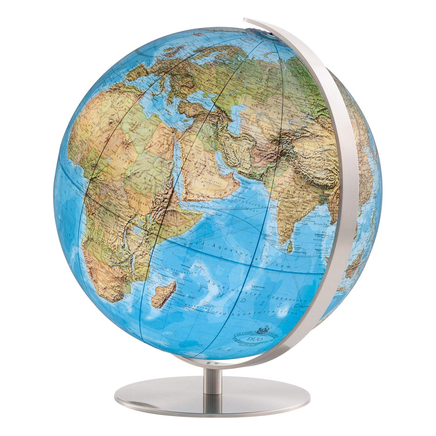 Columbus Duo Globe Lumineux D 34 cm Verre de Cristal