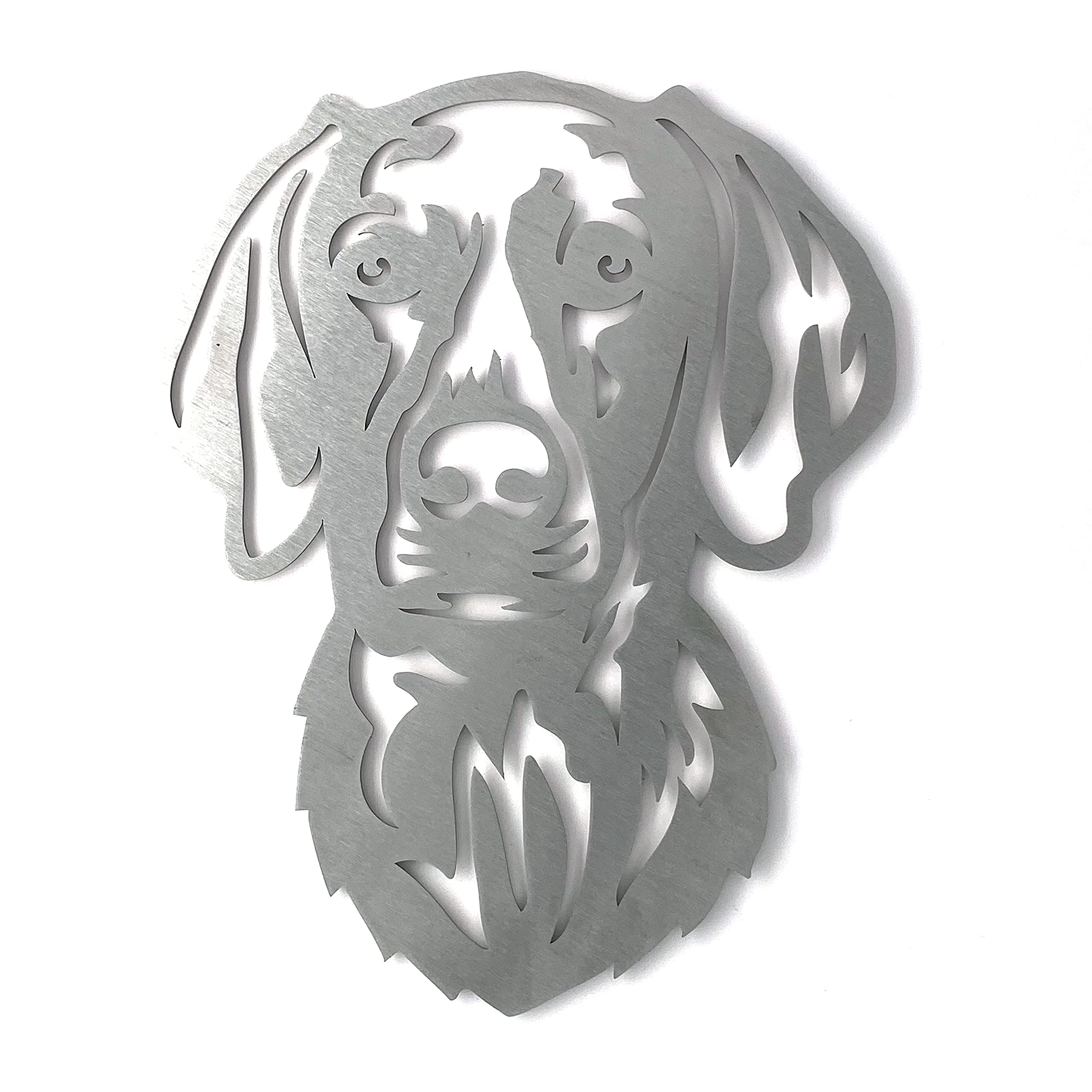 Image Industry Weimaraner - Dog Garden Art Sculpture/Garden Ornament/Rusty Metal Dog/Metal Garden Sculpture/Metal Art (Small 220mm x 272mm)