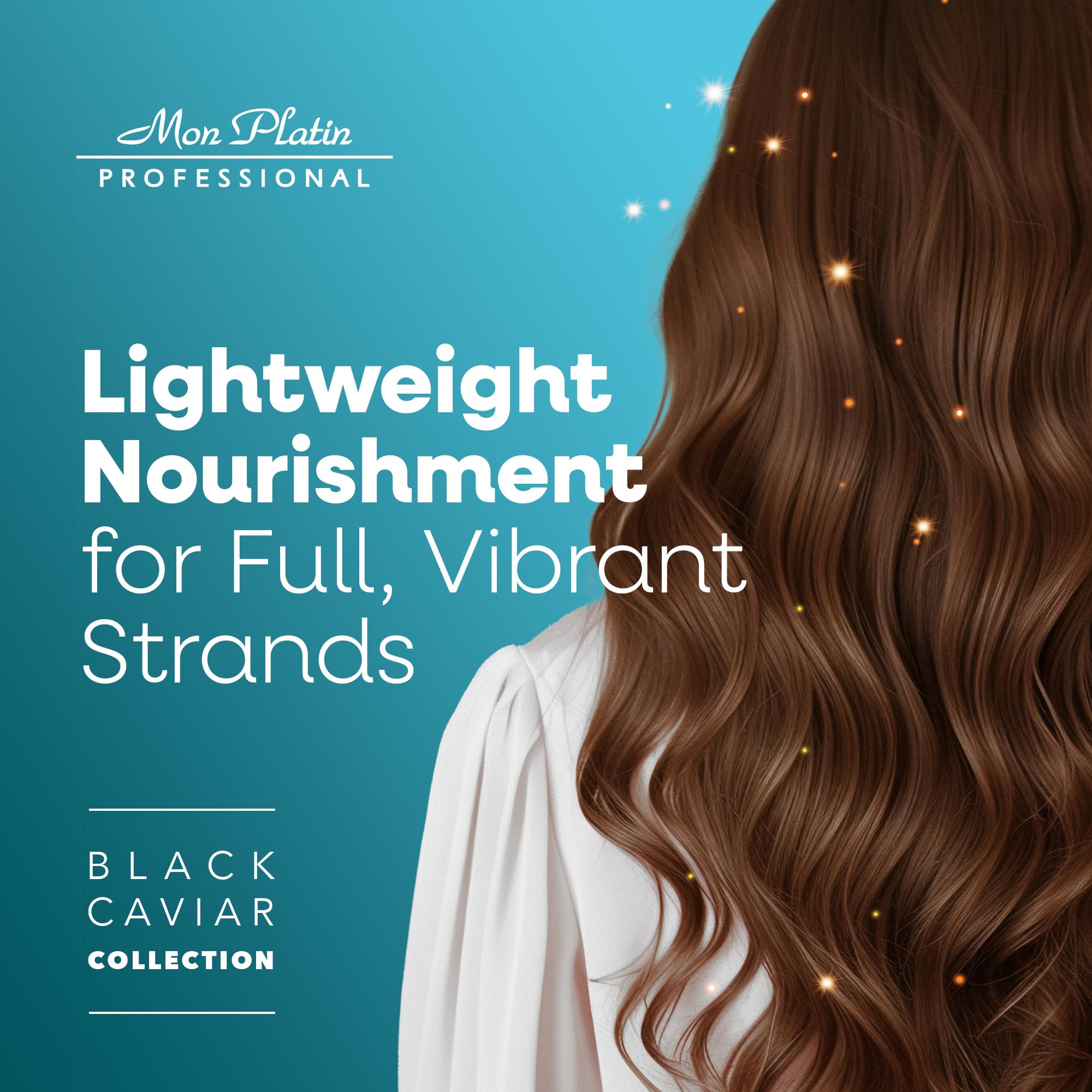 Mon Platin Professional Black Caviar Volumizing Hair Serum for Fine, Thin, and Fragile Hair Enriched with Black Caviar, Volume-Boosting and Protective Hair Serum (For Thin And Fragile Hair)