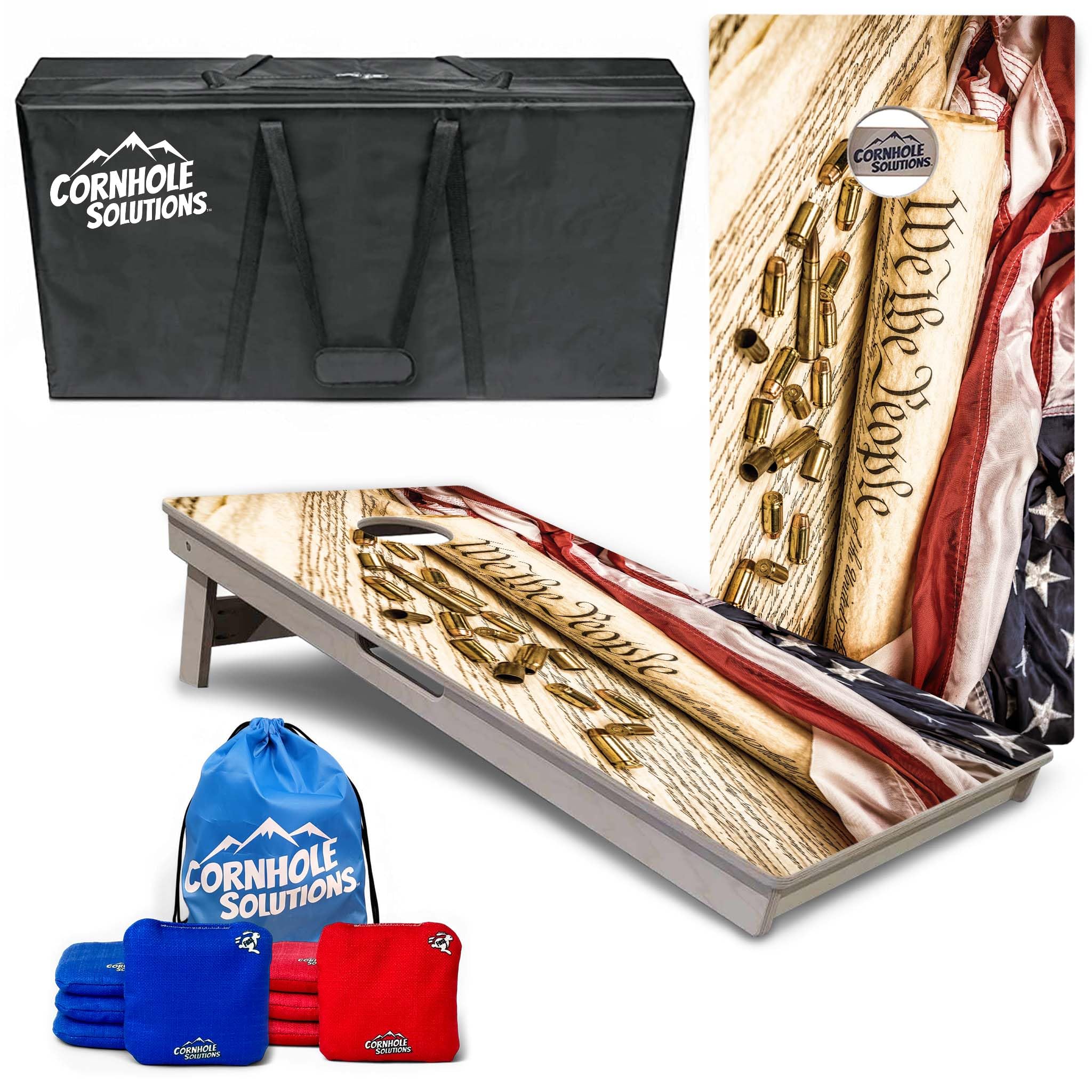Cornhole Solutions Tournament Cornhole Bundle - Regulation 2'x4' Set 3/4
