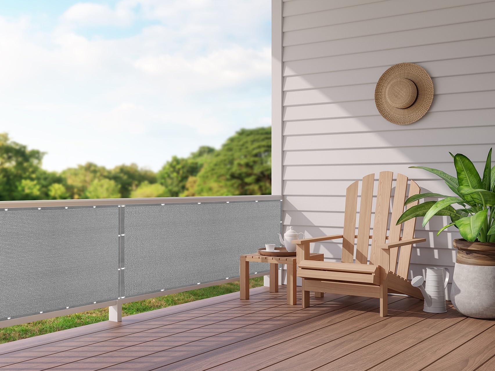 Sonnensegel Rechteckig 70 x 140 cm, 98% UV Schutz Reißfest Atmungsaktiv Sonnenschutz Sonnensegel Viereckig Segeltuch, für Terrasse, Garten, 