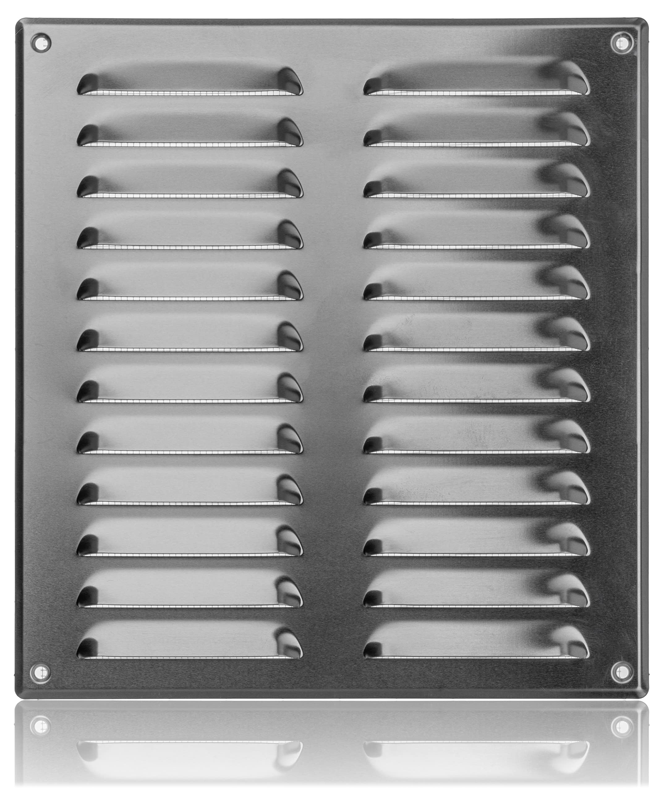 260x280mm / 10x11 inch Aluminium Ventilation Grille with Flyscreen - Air Vent Cover