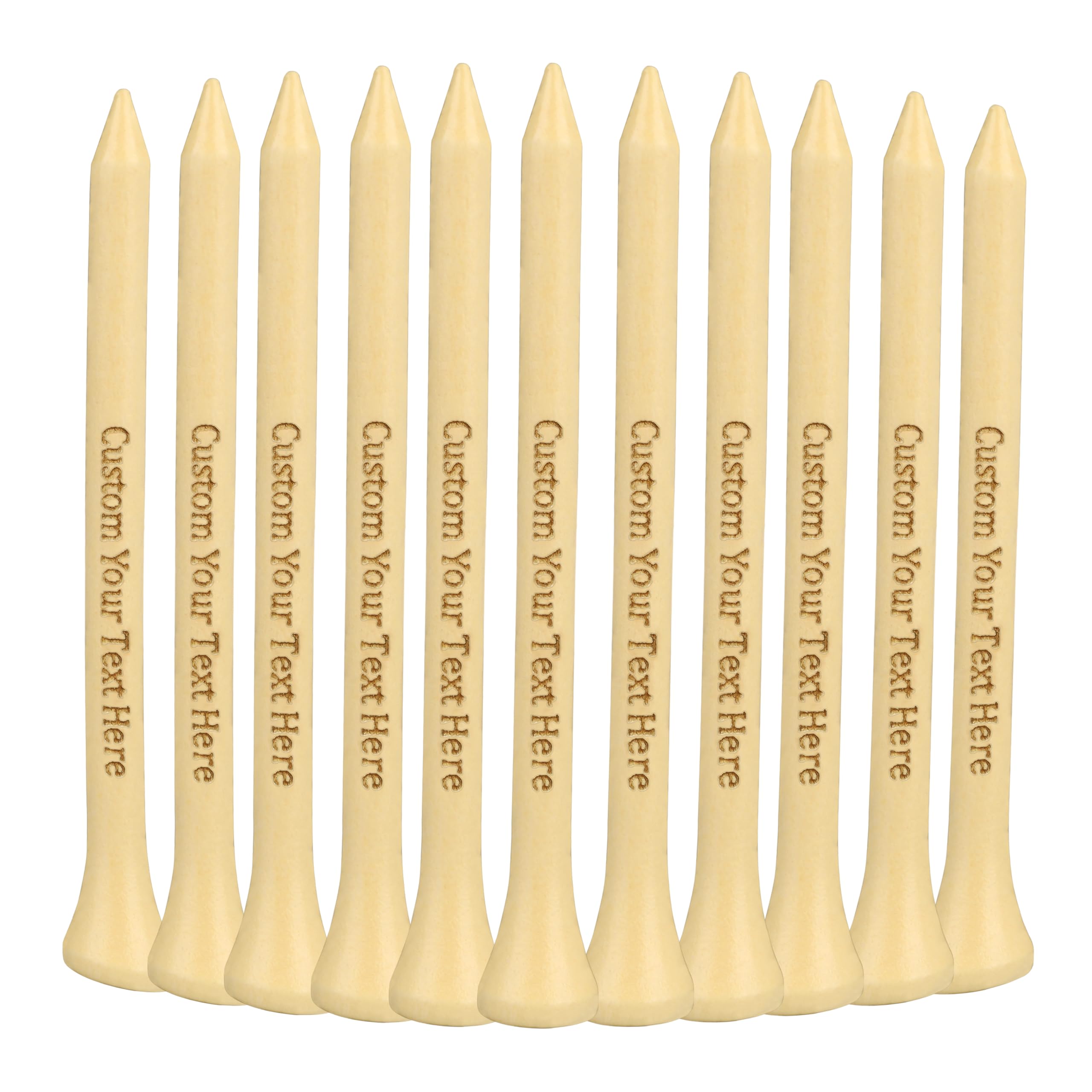 Zopmopae Personalised Golf Tees, Custom Wood Golf Tees Bulk With Name for Golf Enthusiasts, Business Promo Handouts, Customized Golf Gifts for Men,30,40,50,60,70,80 PCS Available