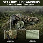 GEERTOP Ultralight Backpacking Tent 1 Person Waterproof Camping Bivy Single Man Tent for Hiking Motocycle Camp Outdoor Travel | Compact