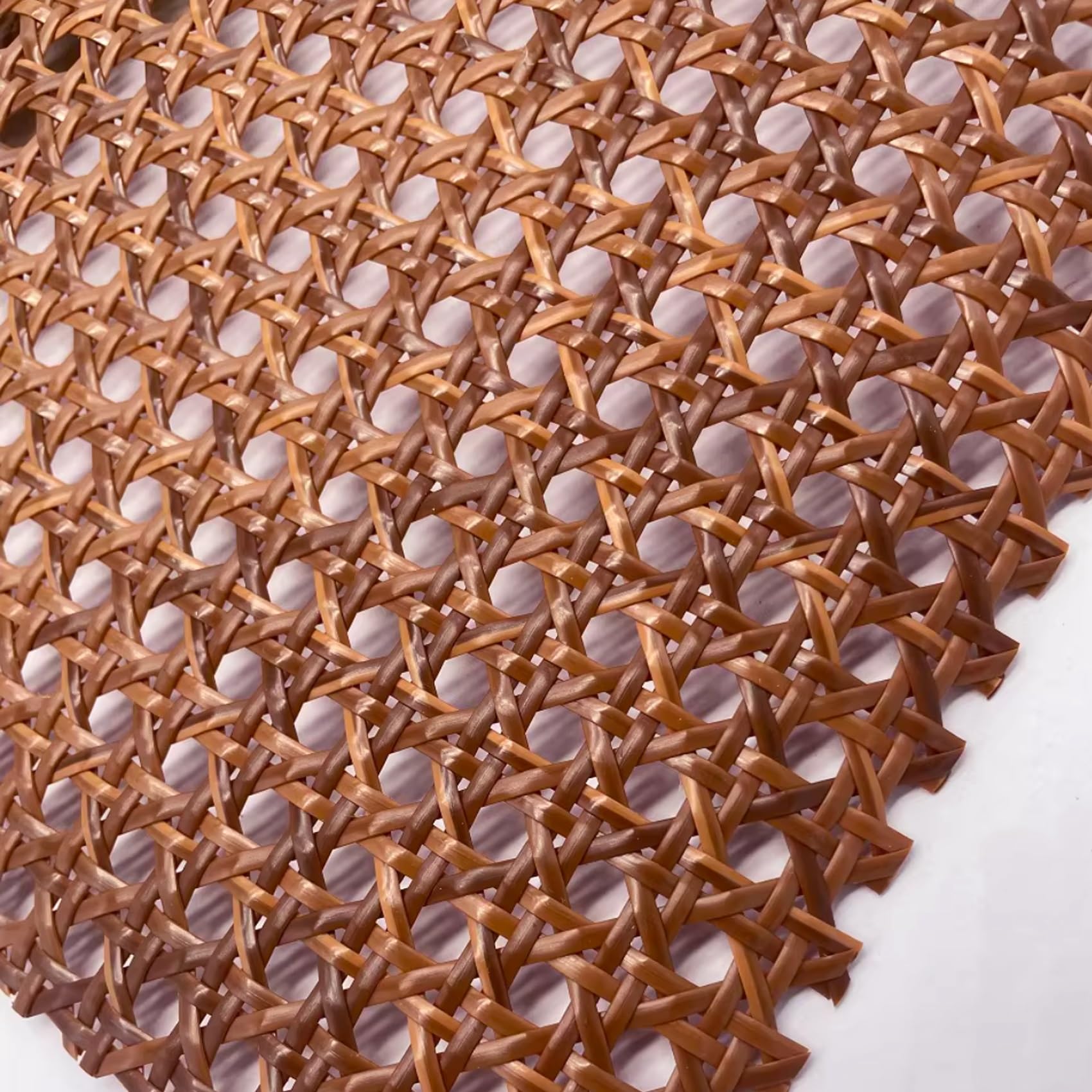 Fettuccia Rattan in Plastica, Larghezza 50cm Rotolo Paglia di Vienna Sintetico, Rete Aperta di Canna Materiale per Mobili, Fai-da-Te, Armadio, Sedia(40x200cm)