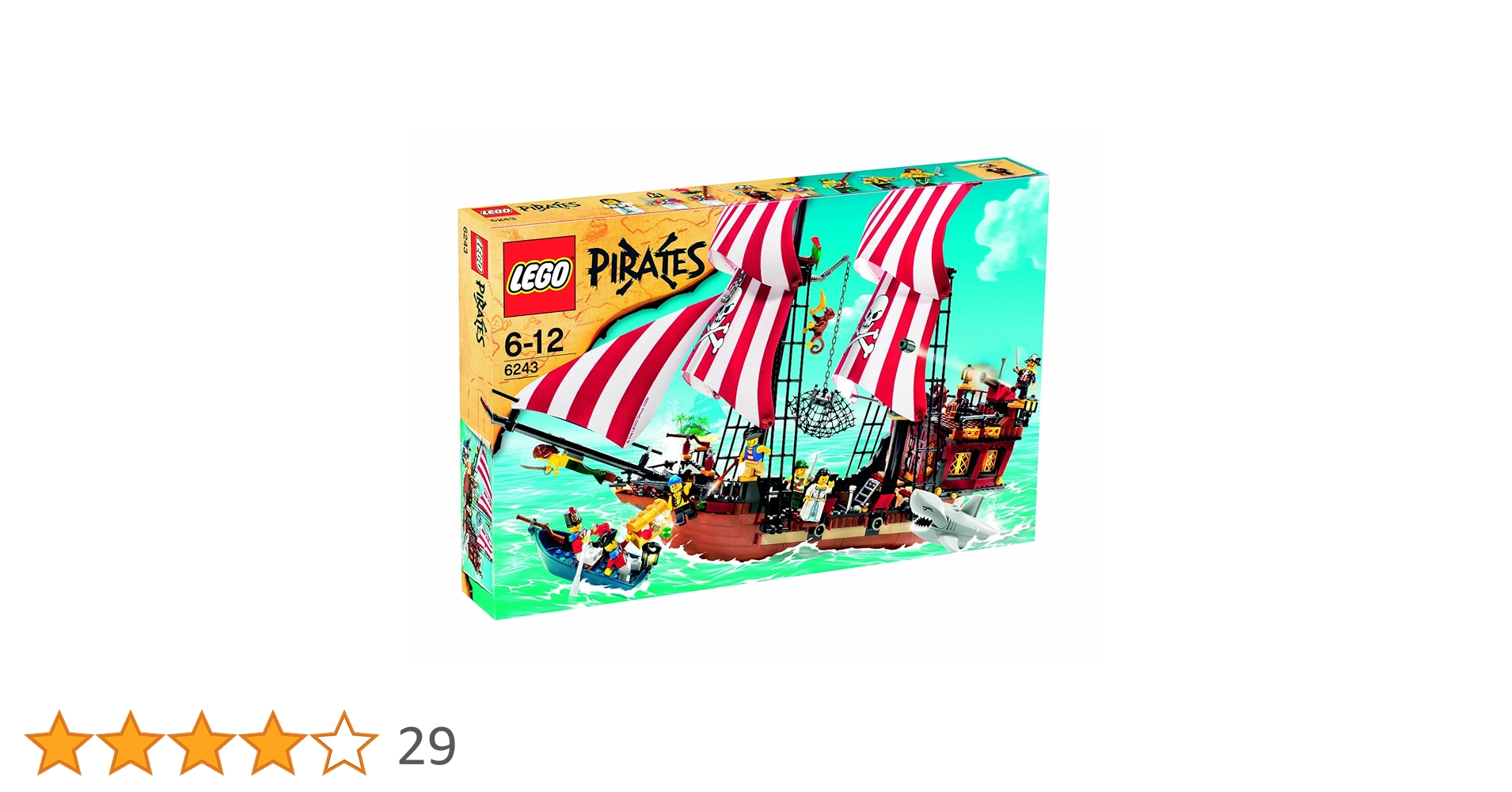 Amazon.co.jp: レゴ (LEGO) パイレーツ 赤ひげ船長の海賊船 6243