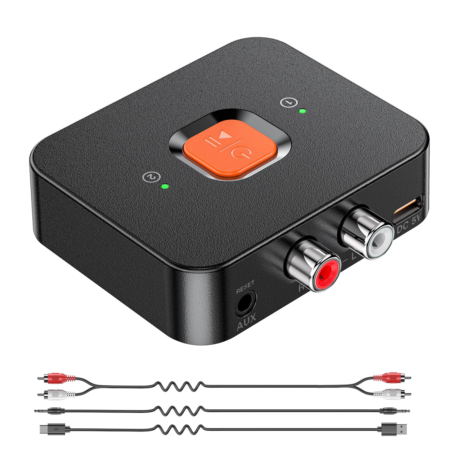 M1R Bluetooth 6.0 Receiver,Long-Range& Low-Latency Audio Adapter,Compatible with Vintage Stereos/Active Speakers/Wired Speakers/Home Audio Music Streaming Systems-image-26