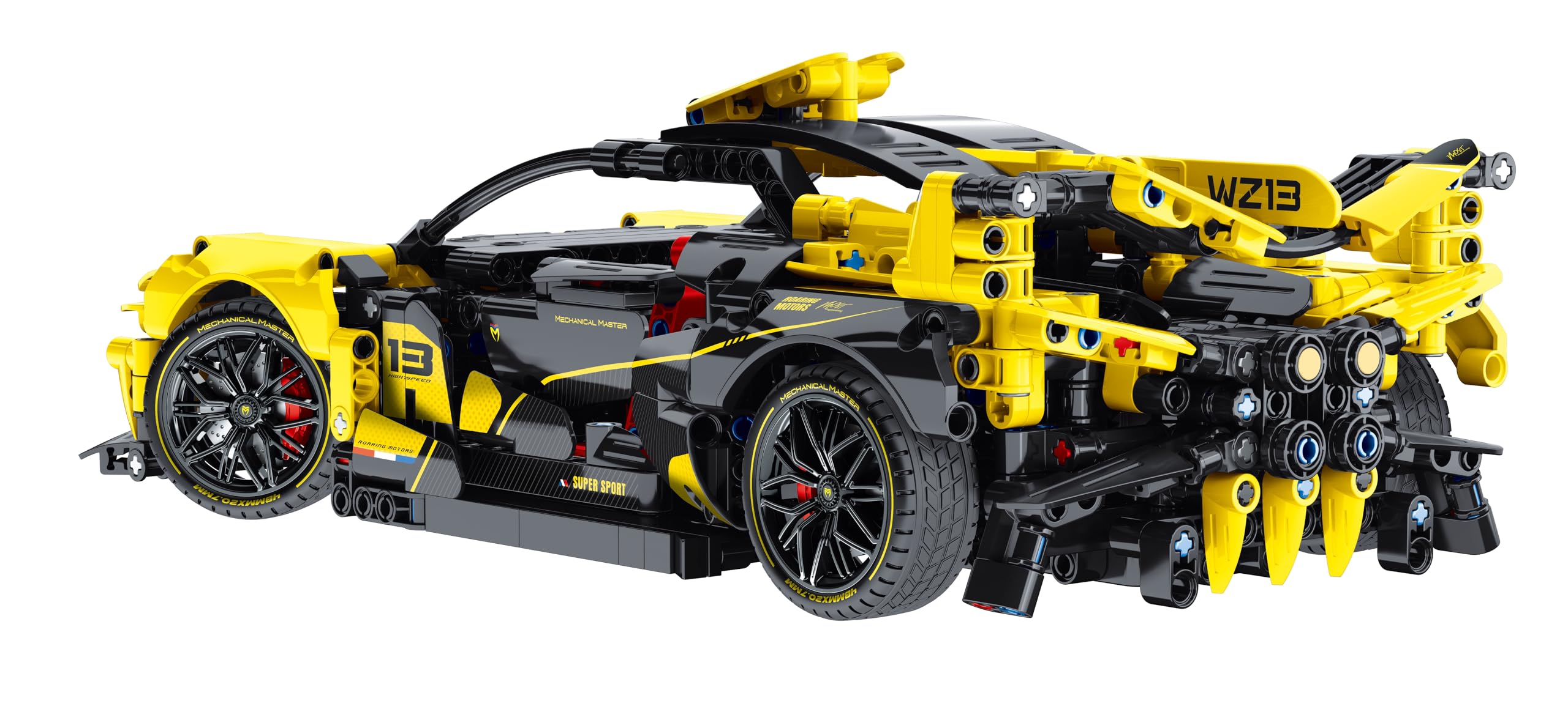 iM.Master - Żółty Supercar, model samochodu Technic, realistyczna replika, klocki konstrukcyjne dla dorosłych i dzieci, 1103 elementy, skala 1:14, gry edukacyjne Stem, model do budowania
