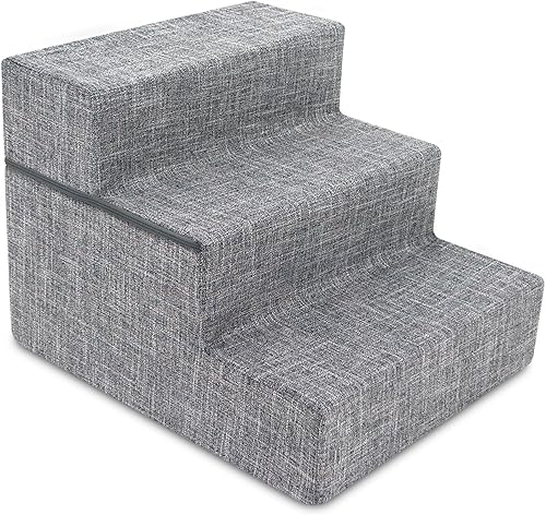 Miniatura 19 de Best Pet Supplies - Escalera de espuma plegable y portátil para mascotas, equilibrada y segura, base antideslizante, para sillón, sofá y cama alta,